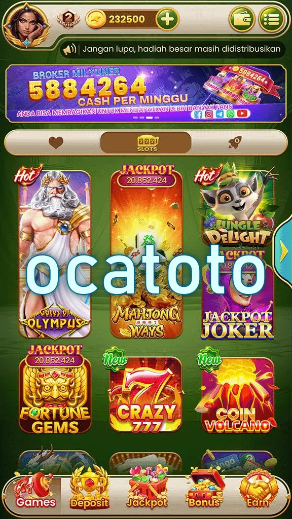 ocatoto Masuk